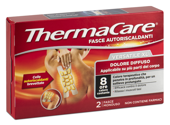 FASCIA AUTORISCALDANTE VERSATILE THERMACARE XL 2 PEZZI - Farmacianuova.eu