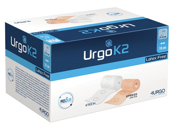 BENDAGGIO URGOK2 LATEX FREE KIT BENDAGGIO T2 CAVIGLIA 25-32 2 PEZZI 10 CM - Farmacianuova.eu