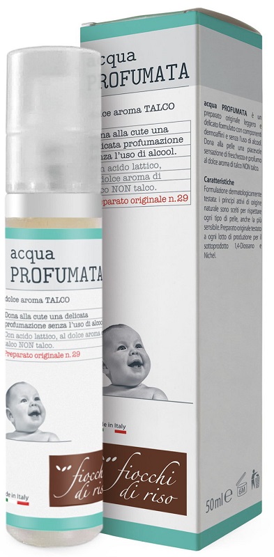 FIOCCHI DI RISO ACQUA PROFUMATA RINFRESCANTE TALCO 50 ML - Farmacianuova.eu