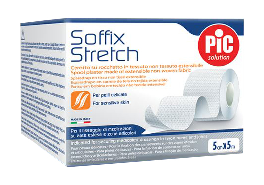 CEROTTO IN ROCCHETTO SOFFIX STRETCH 5X500 CM CON FUSTELLA - Farmacianuova.eu