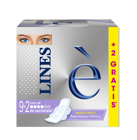 LINES E' ASSORBENTI CON ALI 9+2 PEZZI - Farmacianuova.eu