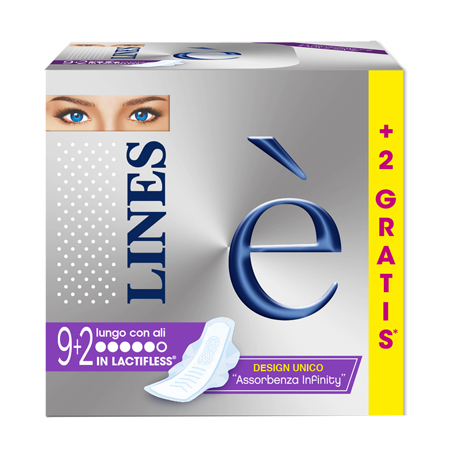 LINES E' ASSORBENTI LUNGO 9+2 PEZZI - Farmacianuova.eu