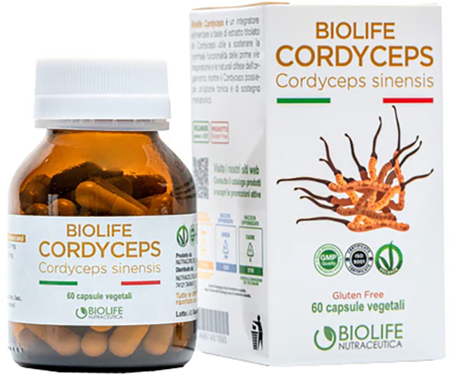 BIOLIFE CORDYCEPS 60 CAPSULE - Farmacianuova.eu