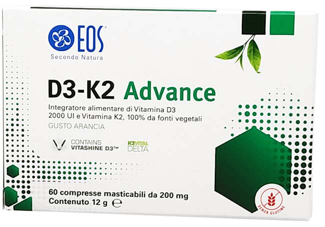 EOS D3 K2 ADVANCE 60 COMPRESSE MASTICABILI - Farmacianuova.eu