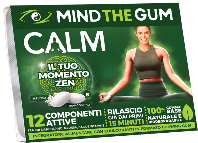 MIND THE GUM CALM 18 GOMME SENZA ZUCCHERO - Farmacianuova.eu