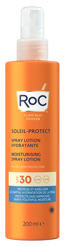 ROC LOZIONE SPRAY SOLARE CORPO SPF 30 IDRATANTE 200 ML - Farmacianuova.eu