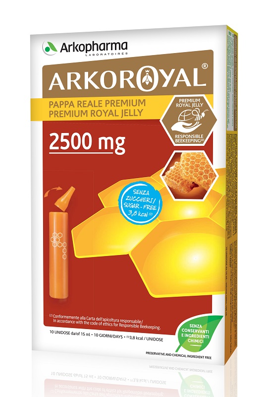 ARKOROYAL PAPPA REALE 2500 MG SENZA ZUCCHERO 10 FIALE - Farmacianuova.eu