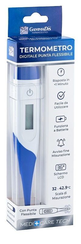 TERMOMETRO DIGITALE PUNTA FLESSIBILE CON CUSTODIA PROTETTIVA - Farmacianuova.eu
