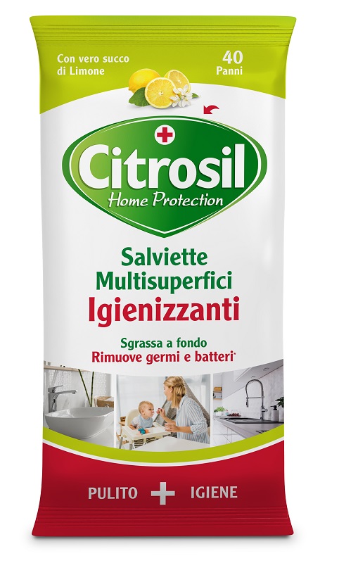 CITROSIL SALVIETTE IGIENIZZANTI LIMONE 40 PEZZI - Farmacianuova.eu
