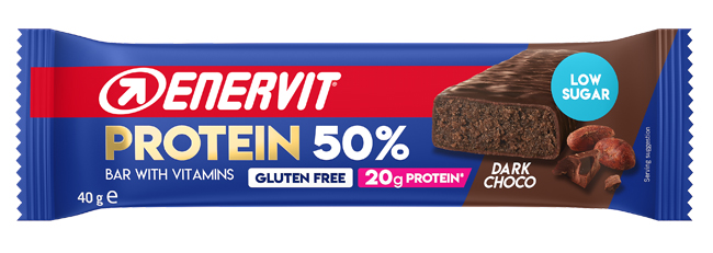 ENERVIT SPORT PROTEIN BAR 50% BARRETTA DARK CHOCOLATE 40 G - Farmacianuova.eu