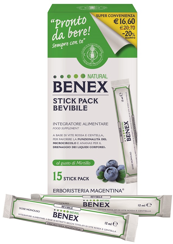 BENEX BEVIBILE 15 STICK DA 12 ML TAGLIO PREZZO - Farmacianuova.eu