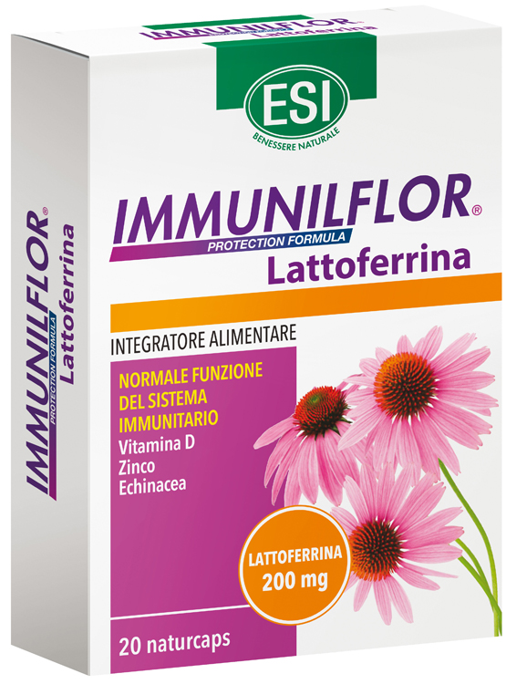 ESI IMMUNILFLOR LATTOFERRINA 20 NATURCAPS  - Farmacianuova.eu