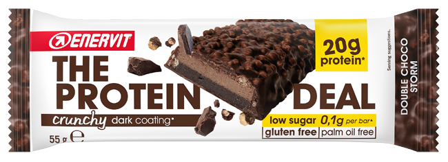 ENERVIT PROTEIN DEAL DOUBLE CHOCO STORM 55 G - Farmacianuova.eu
