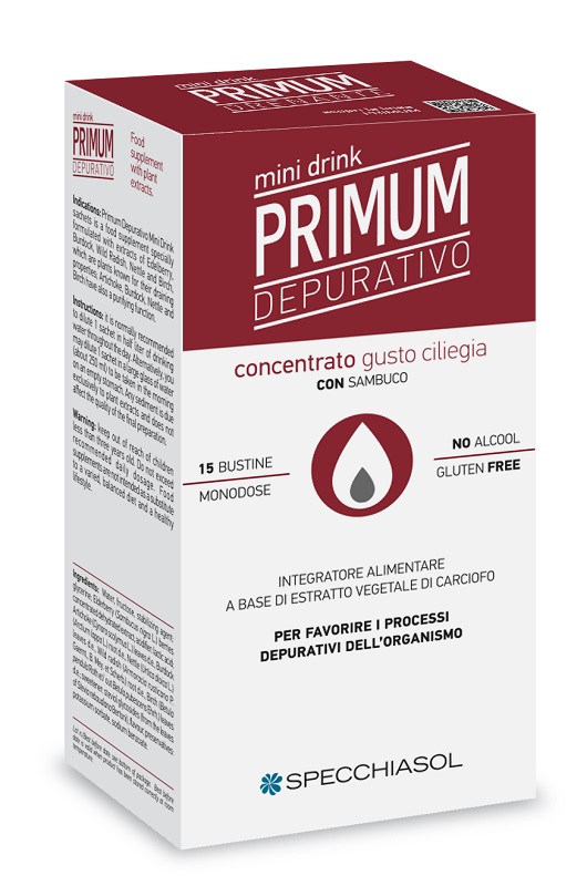 PRIMUM DEPURATIVO MINIDRINK CILIEGIA 15 STICK DA 10 ML - Farmacianuova.eu