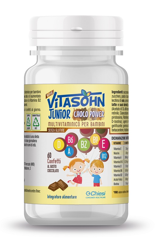 VITASOHN JUNIOR CHOCO POWER 60 CONFETTI - Farmacianuova.eu