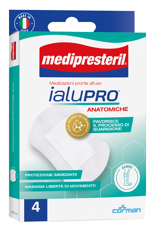 MEDIPRESTERIL IALUPRO GAMBE 10X15 CM 4 PEZZI - Farmacianuova.eu