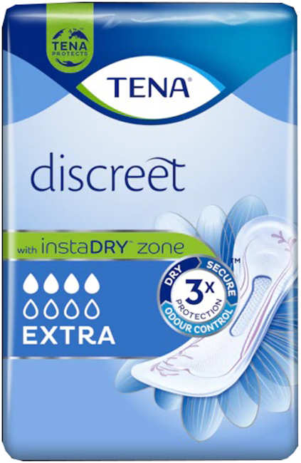 ASSORBENTE INCONTINENZA LEGGERA TENA DISCREET EXTRA 10 PEZZI - Farmacianuova.eu