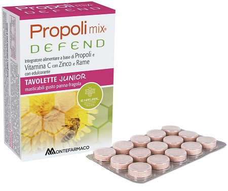PROPOLI MIX DEFEND JUNIOR 48 TAVOLETTE MASTICABILI - Farmacianuova.eu