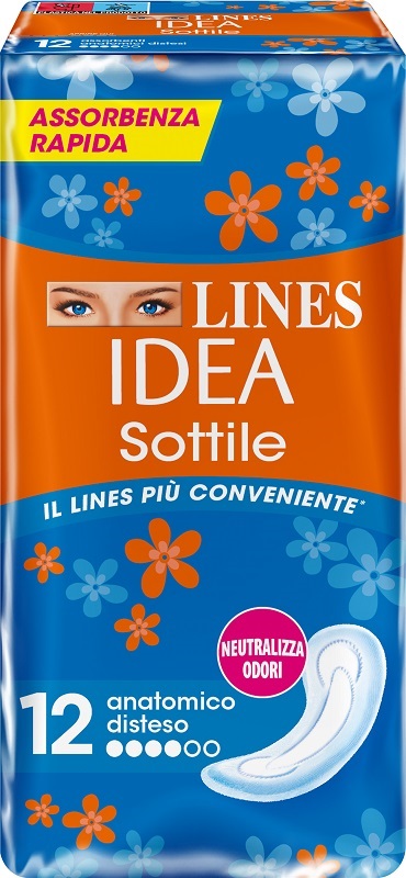 LINES IDEA SOTTILI ANATOMICI 12 PEZZI - Farmacianuova.eu