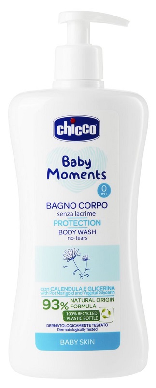 CHICCO BABY MOMENTS BAGNO CORPO SENZA LACRIME PROTECTION 500 ML - Farmacianuova.eu