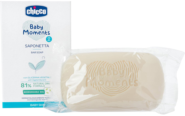 CHICCO BABY MOMENTS SAPONE SOLIDO 100 G - Farmacianuova.eu