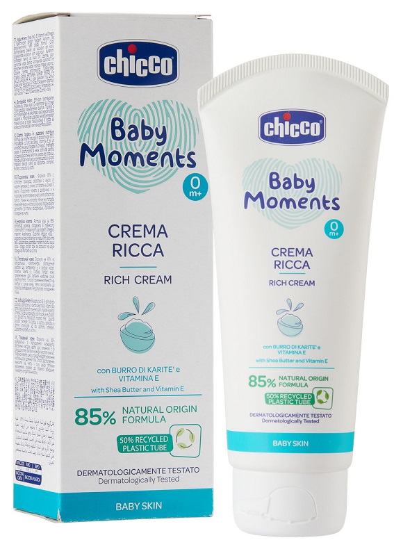 CHICCO BABY MOMENTS CREMA RICCA DELICATE 100 ML - Farmacianuova.eu