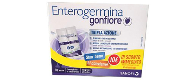 ENTEROGERMINA GONFIORE 10 + 10 BUSTINE - Farmacianuova.eu