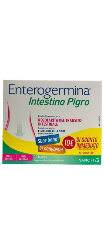 ENTEROGERMINA INTESTINO PIGRO 10 + 10 BUSTINE - Farmacianuova.eu