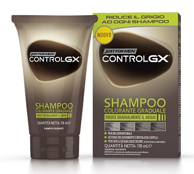 JUST FOR MEN CONTROL GX SHAMPOO COLORANTE GRADUALE 150 ML - Farmacianuova.eu