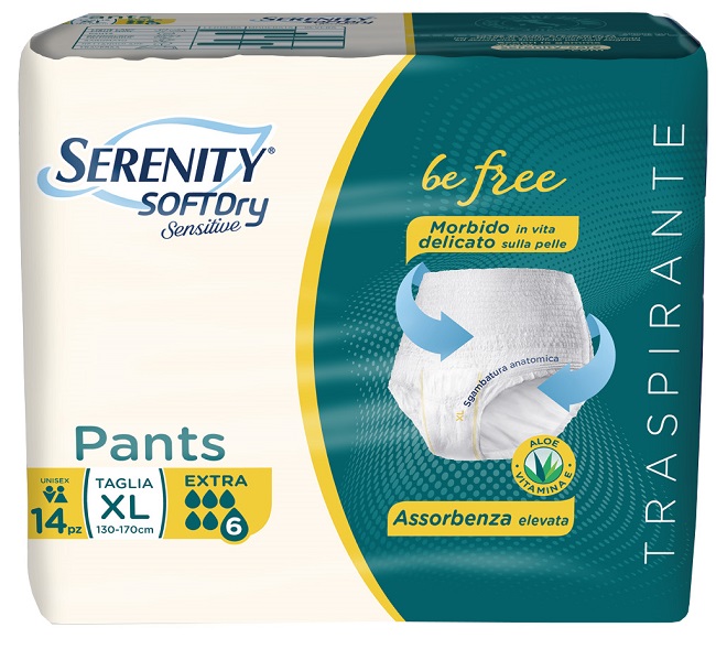 SERENITY PANTS SD SENSITIVE EXTRA XL 14 PEZZI - Farmacianuova.eu