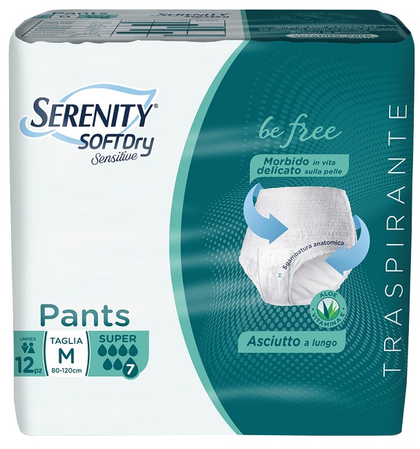 SERENITY PANTS SD SENSITIVE SUPER M 12 PEZZI - Farmacianuova.eu