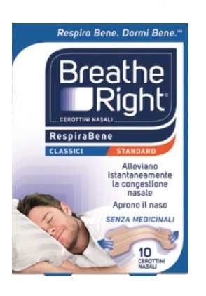 CEROTTI NASALI BREATHE RIGHT CLASSICI 10 PEZZI - Farmacianuova.eu