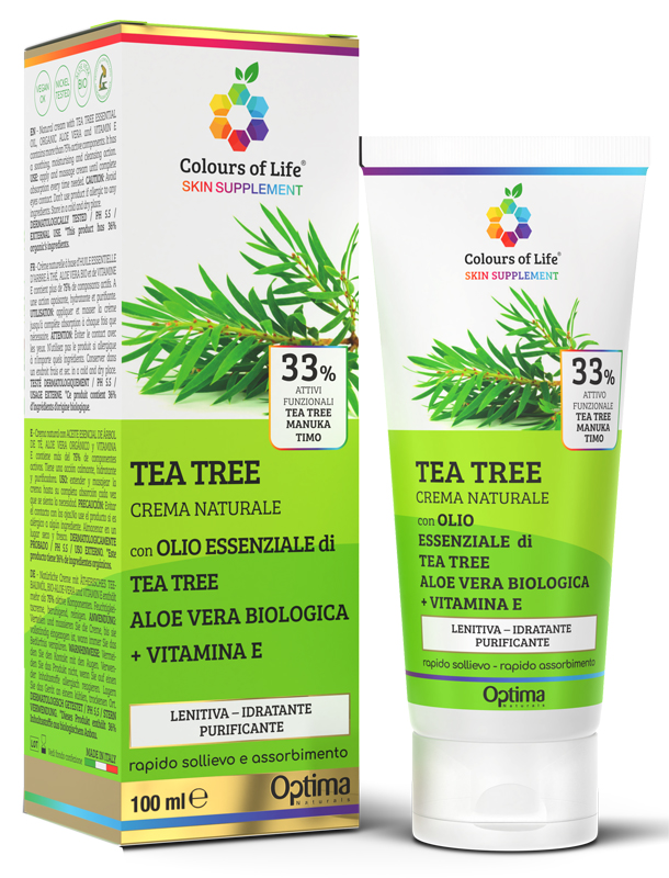COLOURS OF LIFE SKIN SUPPLEMENT TEA TREE 33% 100 ML CREMA - Farmacianuova.eu