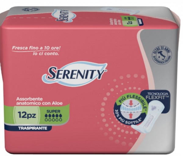 PANNOLONE PER INCONTINENZA SERENITY LIGHT LADY SUPER 12 PEZZI - Farmacianuova.eu