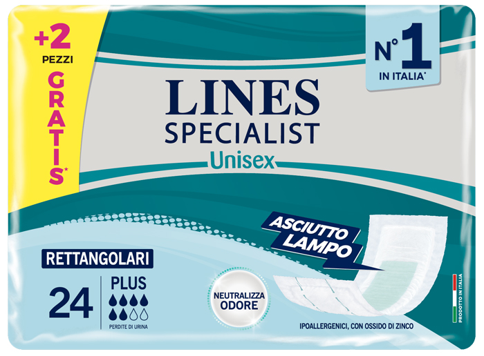 LINES SPECIALIST RETTANGOLARE 22+2 PEZZI - Farmacianuova.eu