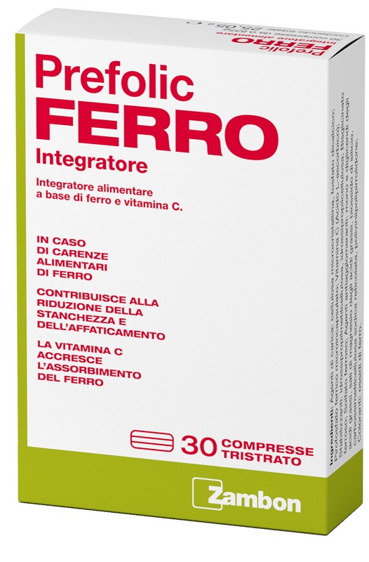 PREFOLIC FERRO 30 COMPRESSE - Farmacianuova.eu