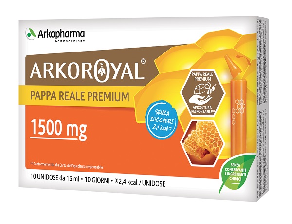 ARKOROYAL PAPPA REALE 1500MG SENZA ZUCCHERO 10 FLACONCINI DA 15 ML - Farmacianuova.eu