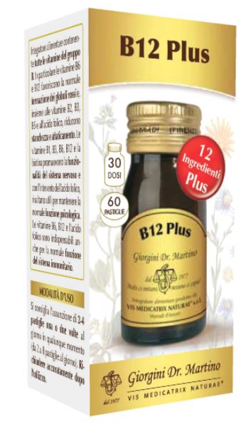 B12 PLUS 60 PASTIGLIE - Farmacianuova.eu