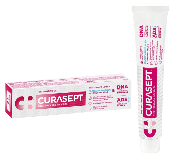 CURASEPT GEL DENTIFRICIO ADS DNA TRATTAMENTO LENITIVO 75 ML - Farmacianuova.eu