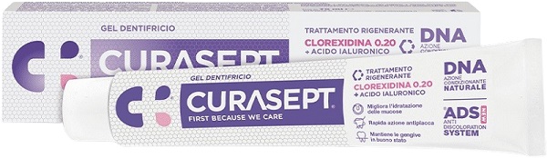 CURASEPT GEL DENTIFRICIO ADS DNA TRATTAMENTO RIGENERANTE 75 ML - Farmacianuova.eu