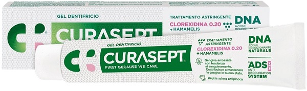 CURASEPT GEL DENTIFRICIO ADS DNA TRATTAMENTO ASTRINGENTE 75 ML - Farmacianuova.eu