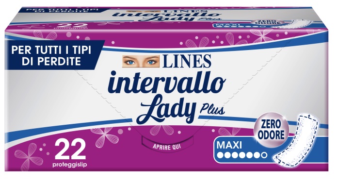 PROTEGGISLIP LINES INTERVALLO LADY PLUS MAXI 22 PEZZI - Farmacianuova.eu