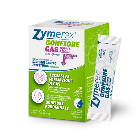 ZYMEREX GAS DOPPIA AZIONE CON S+E COMPLEX 20 BUSTINE MONODOSE DA 2 G - Farmacianuova.eu
