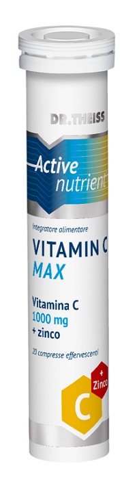 DR THEISS ACTIVE NUTRIENT VIT C MAX 20 COMPRESSE EFFERVESCENTI GUSTO LIMONE 80 G - Farmacianuova.eu