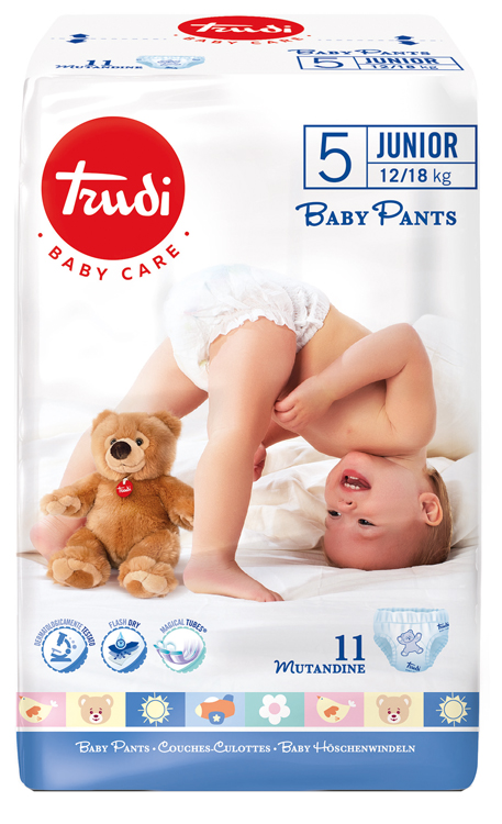 TRUDI BABY CARE PANTS JUNIOR 12/18 KG 11 PEZZI - Farmacianuova.eu