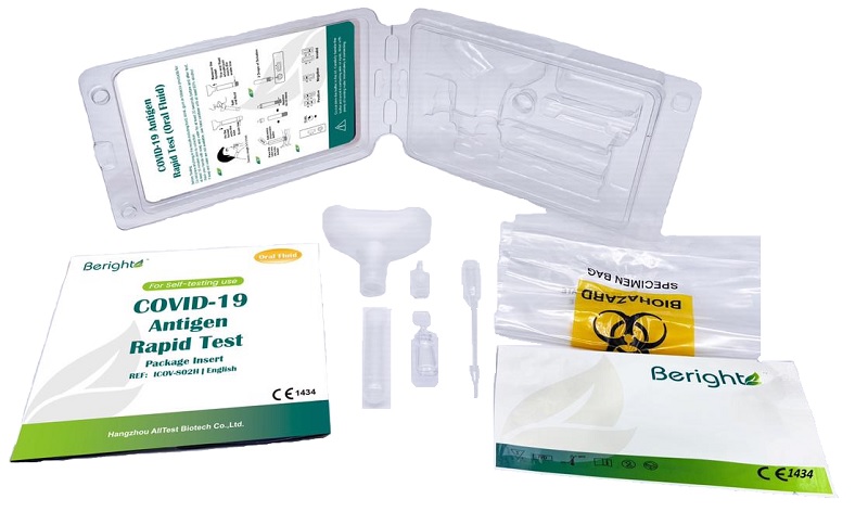 TEST ANTIGENICO RAPIDO COVID-19 ALLTEST AUTODIAGNOSTICO DETERMINAZIONE QUALITATIVA ANTIGENI SARS-COV-2 IN CAMPIONI SALIVARI MEDIANTE IMMUNOCROMATOGRAFIA - Farmacianuova.eu