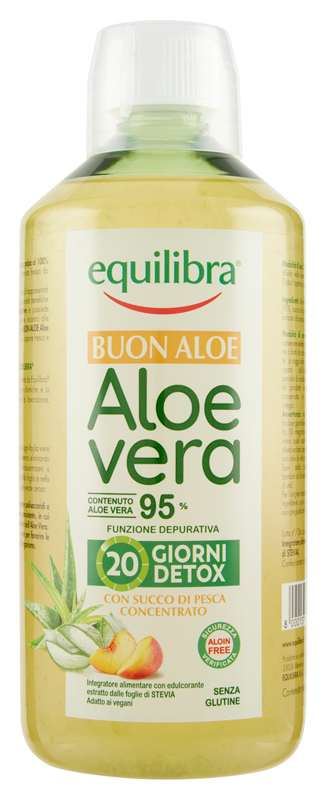 BUON ALOE VERA 95% CON SUCCO DI PESCA CONCENTRATO 1 LITRO - Farmacianuova.eu