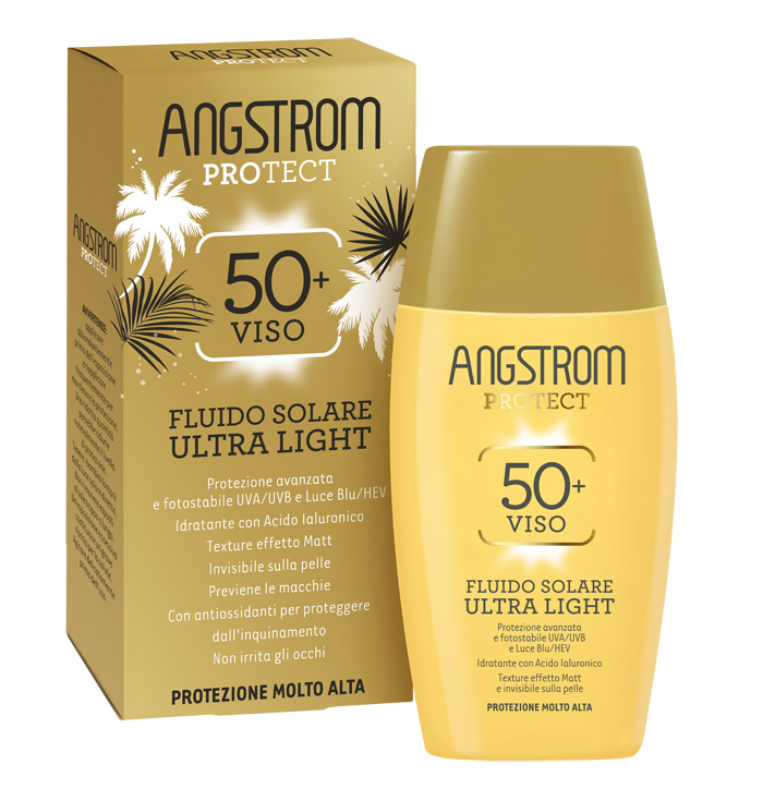 ANGSTROM FLUIDO SOLARE VISO ULTRA LIGHT SPF 50+ 40 ML - Farmacianuova.eu