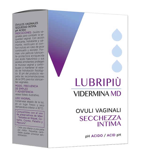 VIDERMINA LUBRIPIU' OVULI VAGINALI 2 BLISTER DA 5 OVULI - Farmacianuova.eu