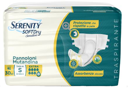 SERENITY PANNOLONE MUTANDINA SD SENSITIVE EXTRA TAGLIA L 30 PEZZI - Farmacianuova.eu